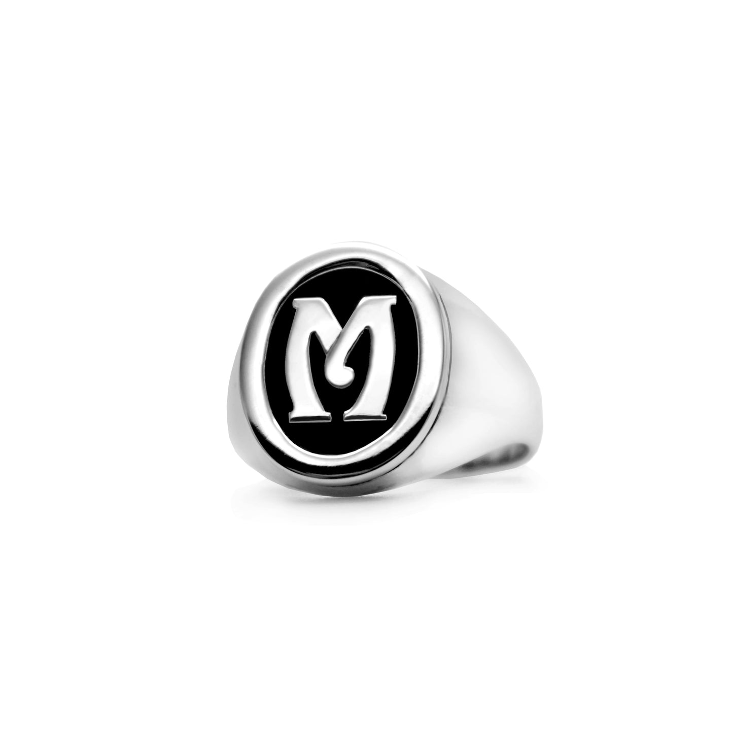 Engraved Initial Signet Ring