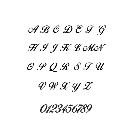 Single Hand Engraved Initial