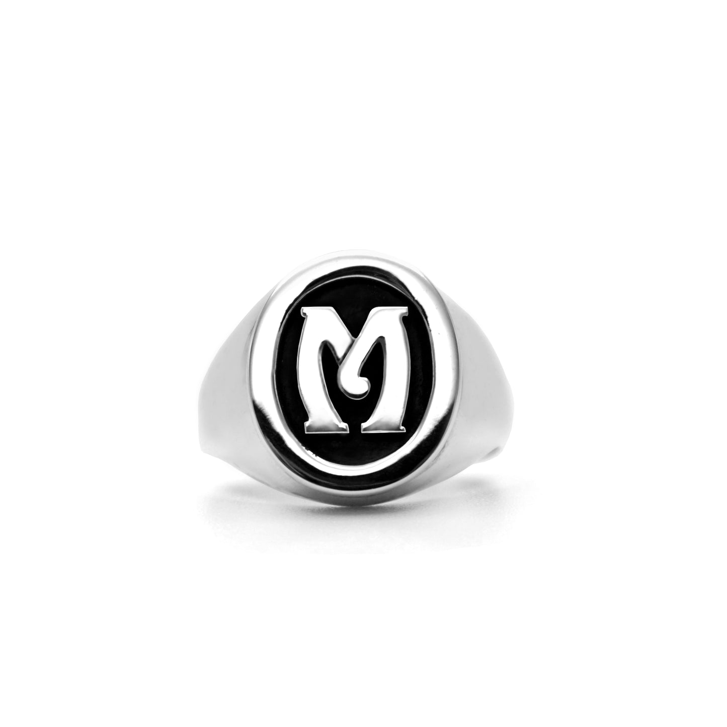 Engraved Initial Signet Ring